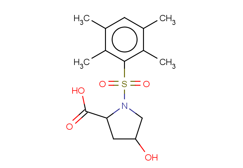 4-hydroxy-1-(2,3,5,6-tetramethylbenzenesulfonyl)pyrrolidine-2-carboxylic acid