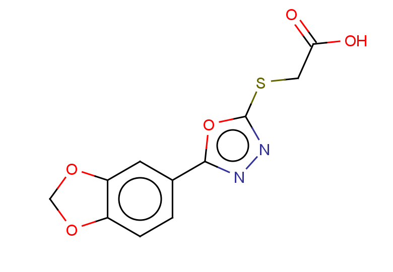 2-{[5-(1,3-dioxaindan-5-yl)-1,3,4-oxadiazol-2-yl]sulfanyl}acetic acid