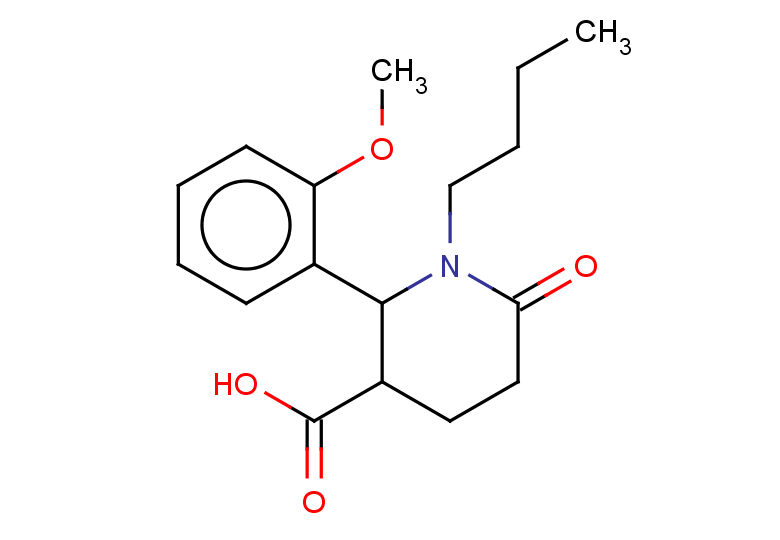 1-butyl-2-(2-methoxyphenyl)-6-oxopiperidine-3-carboxylic acid
