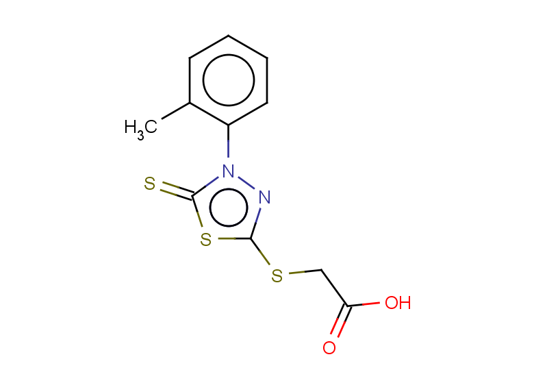 2-{[4-(2-methylphenyl)-5-sulfanylidene-4,5-dihydro-1,3,4-thiadiazol-2-yl]sulfanyl}acetic acid