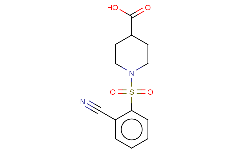 1-(2-cyanobenzenesulfonyl)piperidine-4-carboxylic acid