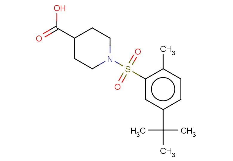 1-(5-tert-butyl-2-methylbenzenesulfonyl)piperidine-4-carboxylic acid