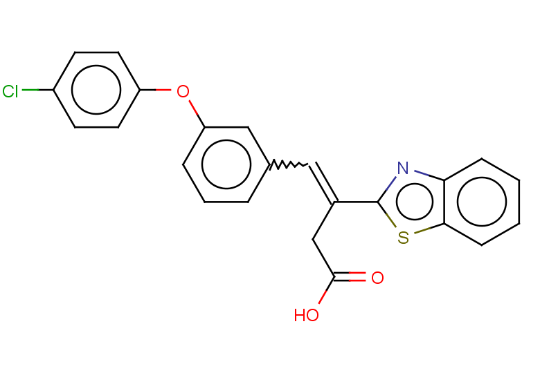 3-(1,3-benzothiazol-2-yl)-4-[3-(4-chlorophenoxy)phenyl]but-3-enoic acid