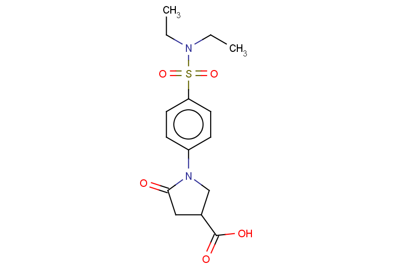 1-[4-(diethylsulfamoyl)phenyl]-5-oxopyrrolidine-3-carboxylic acid