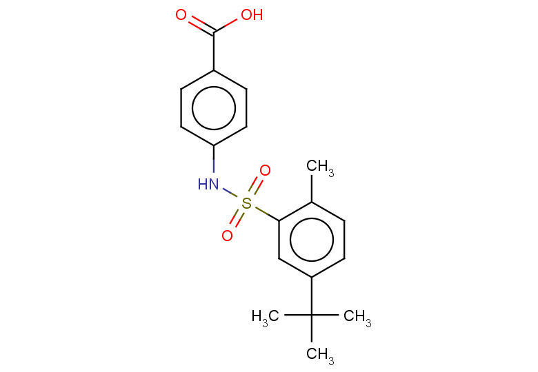 4-(5-tert-butyl-2-methylbenzenesulfonamido)benzoic acid