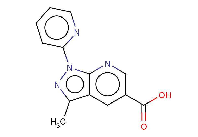 3-methyl-1-(pyridin-2-yl)-1H-pyrazolo[3,4-b]pyridine-5-carboxylic acid