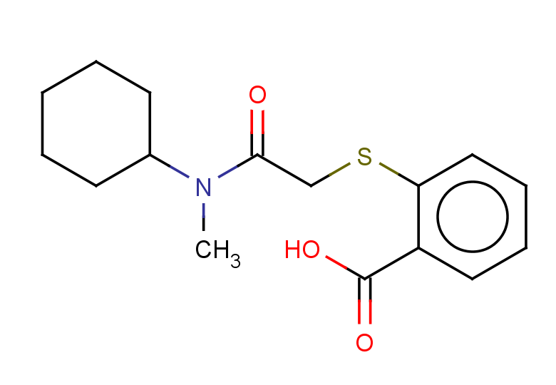 2-({[cyclohexyl(methyl)carbamoyl]methyl}sulfanyl)benzoic acid