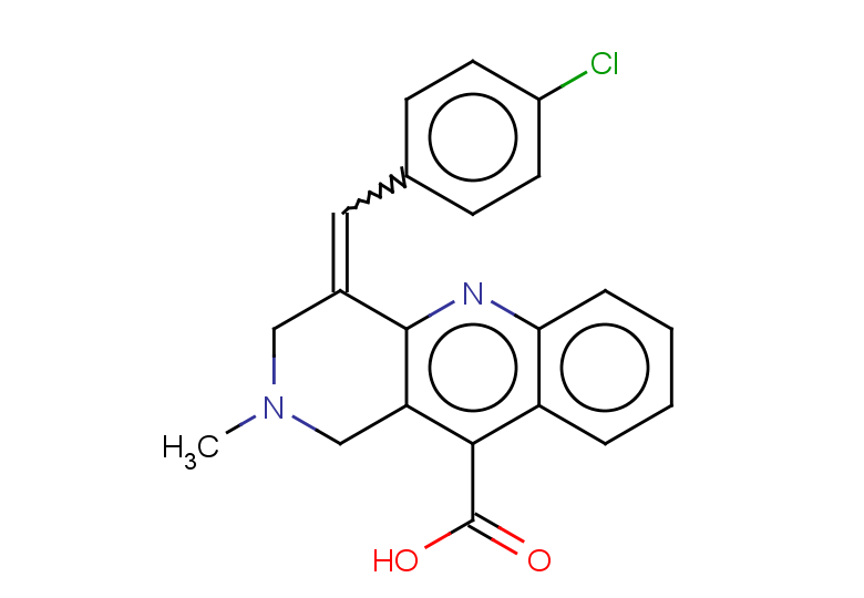 4-[(4-chlorophenyl)methylidene]-2-methyl-1H,2H,3H,4H-benzo[b]1,6-naphthyridine-10-carboxylic acid