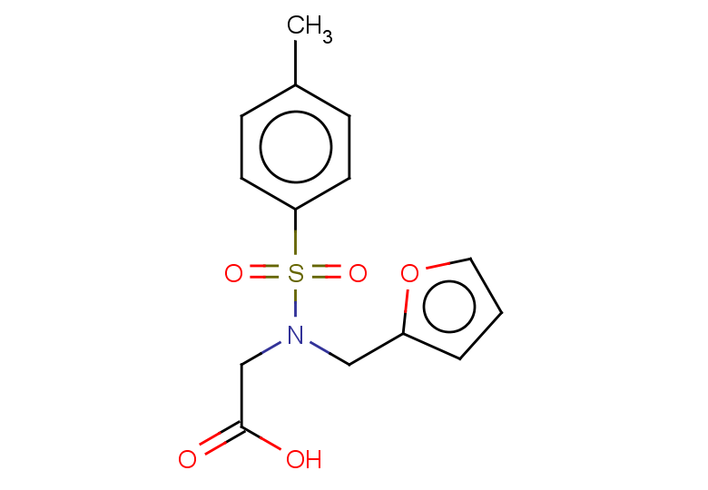 2-[N-(furan-2-ylmethyl)4-methylbenzenesulfonamido]acetic acid