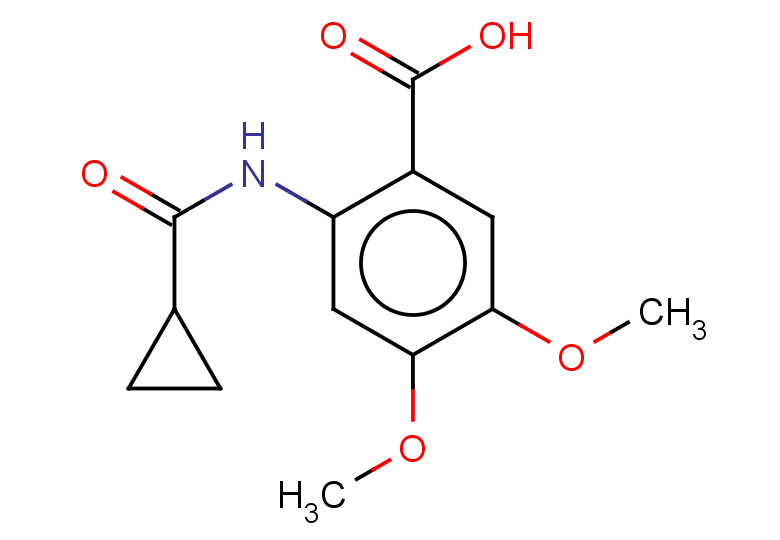 2-cyclopropaneamido-4,5-dimethoxybenzoic acid