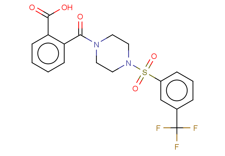 2-{4-[3-(trifluoromethyl)benzenesulfonyl]piperazine-1-carbonyl}benzoic acid