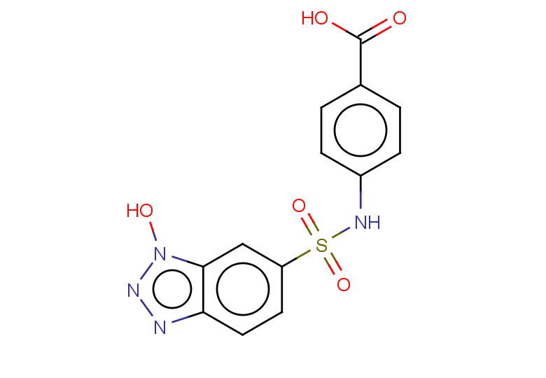4-(1-hydroxy-1H-1,2,3-benzotriazole-6-sulfonamido)benzoic acid
