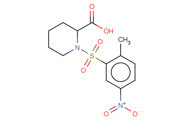 1-(2-methyl-5-nitrobenzenesulfonyl)piperidine-2-carboxylic acid