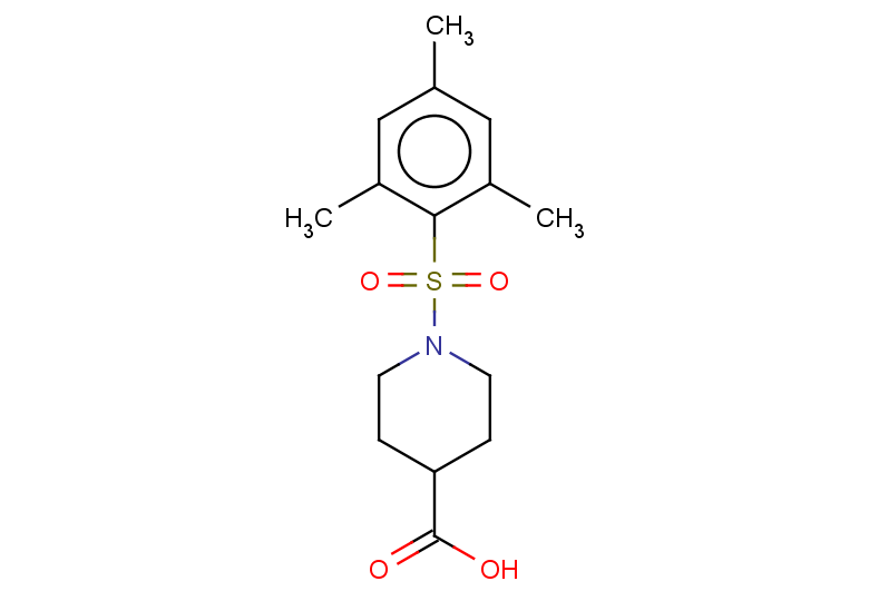 1-(2,4,6-trimethylbenzenesulfonyl)piperidine-4-carboxylic acid