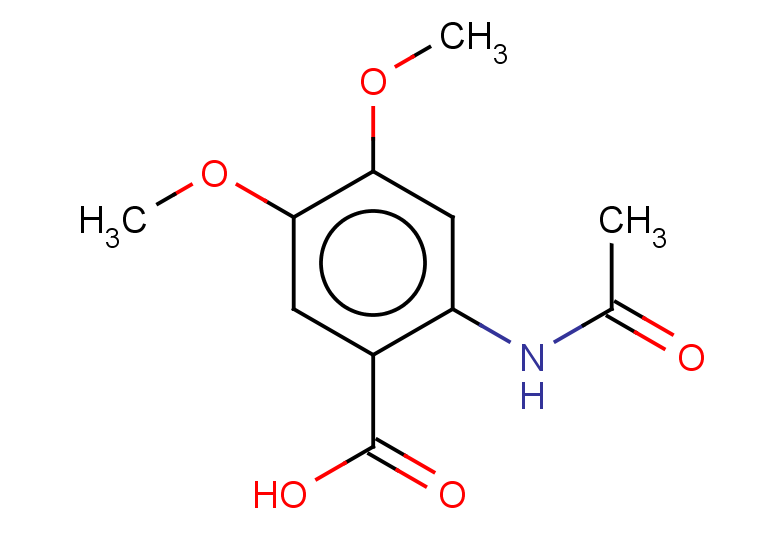 2-acetamido-4,5-dimethoxybenzoic acid
