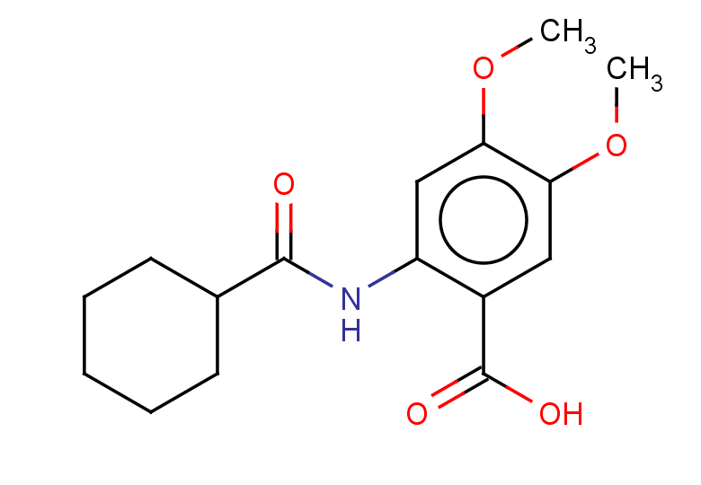 2-cyclohexaneamido-4,5-dimethoxybenzoic acid