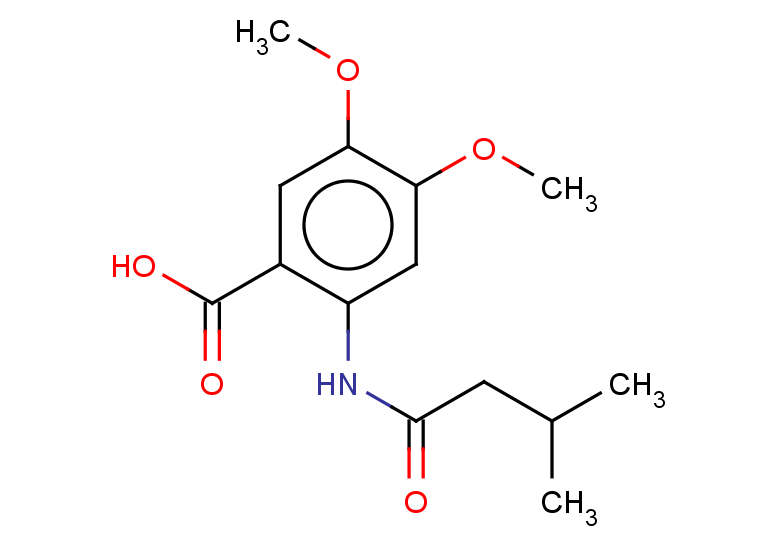4,5-dimethoxy-2-(3-methylbutanamido)benzoic acid