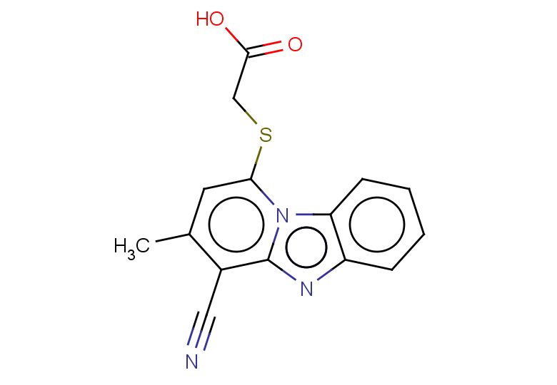 2-({10-cyano-11-methyl-1,8-diazatricyclo[7.4.0.0,2,7]trideca-2,4,6,8,10,12-hexaen-13-yl}sulfanyl)acetic acid