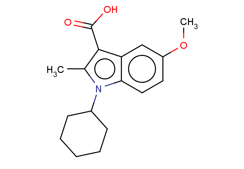 1-cyclohexyl-5-methoxy-2-methyl-1H-indole-3-carboxylic acid
