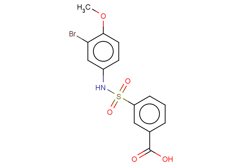 3-[(3-bromo-4-methoxyphenyl)sulfamoyl]benzoic acid