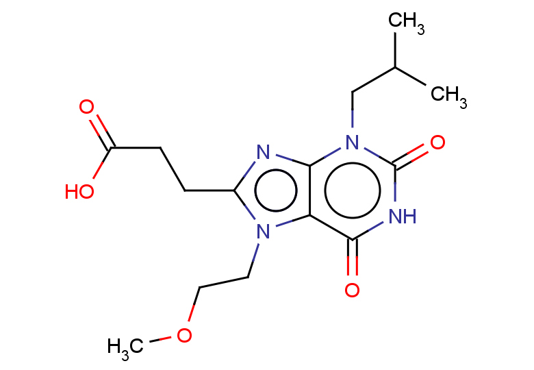 3-[7-(2-methoxyethyl)-3-(2-methylpropyl)-2,6-dioxo-2,3,6,7-tetrahydro-1H-purin-8-yl]propanoic acid