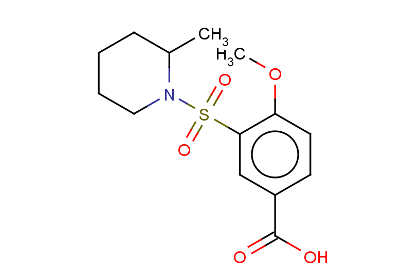 4-methoxy-3-[(2-methylpiperidin-1-yl)sulfonyl]benzoic acid