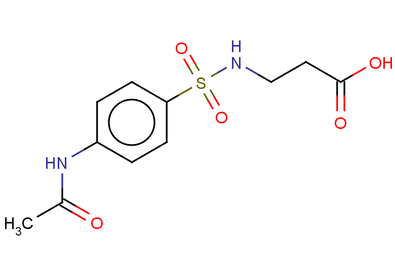 3-(4-acetamidobenzenesulfonamido)propanoic acid