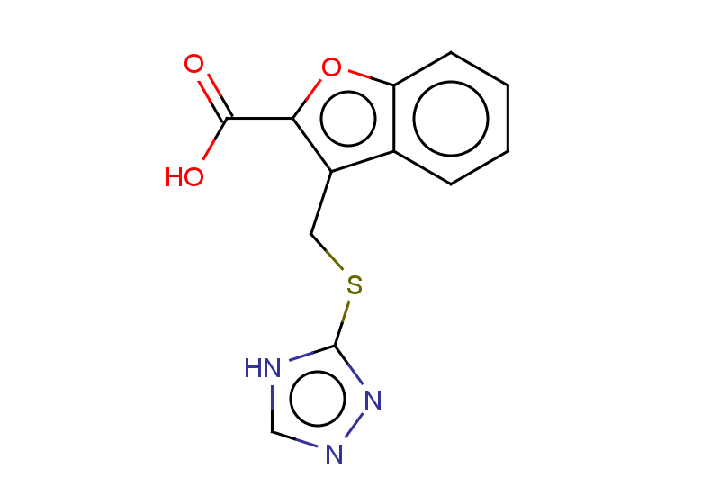 3-[(4H-1,2,4-triazol-3-ylsulfanyl)methyl]-1-benzofuran-2-carboxylic acid