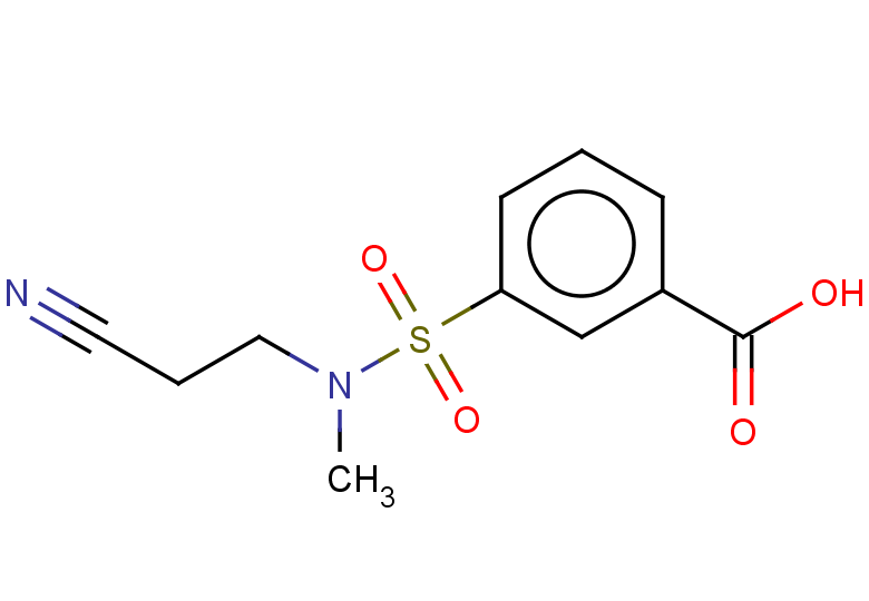 3-[(2-cyanoethyl)(methyl)sulfamoyl]benzoic acid