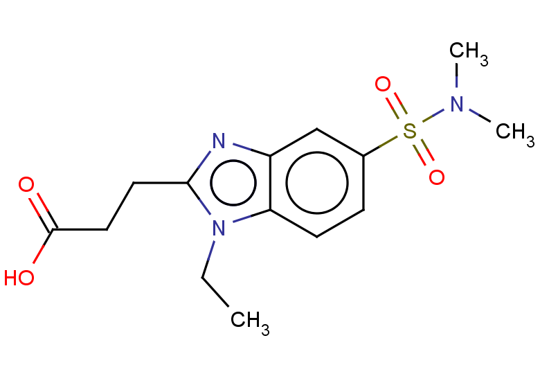 3-[5-(dimethylsulfamoyl)-1-ethyl-1H-1,3-benzodiazol-2-yl]propanoic acid