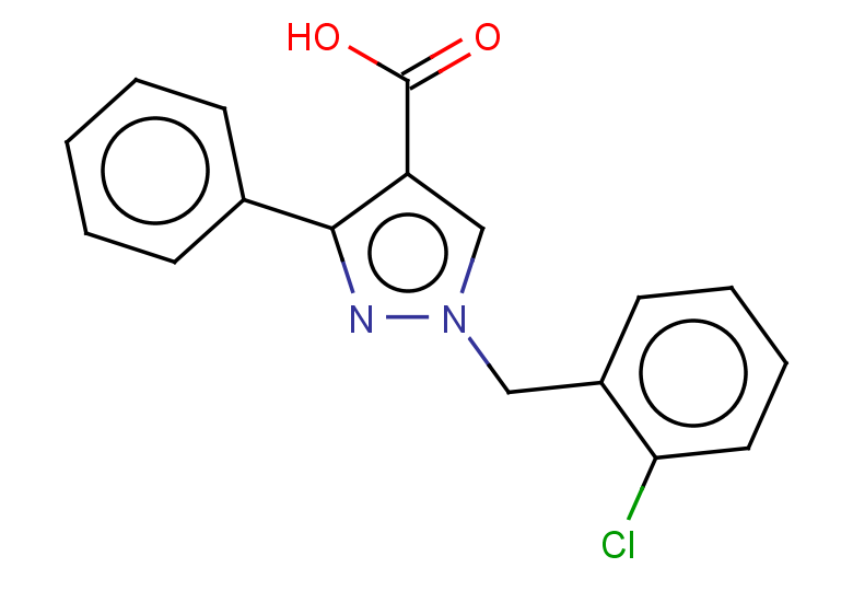 1-[(2-chlorophenyl)methyl]-3-phenyl-1H-pyrazole-4-carboxylic acid