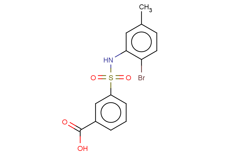 3-[(2-bromo-5-methylphenyl)sulfamoyl]benzoic acid