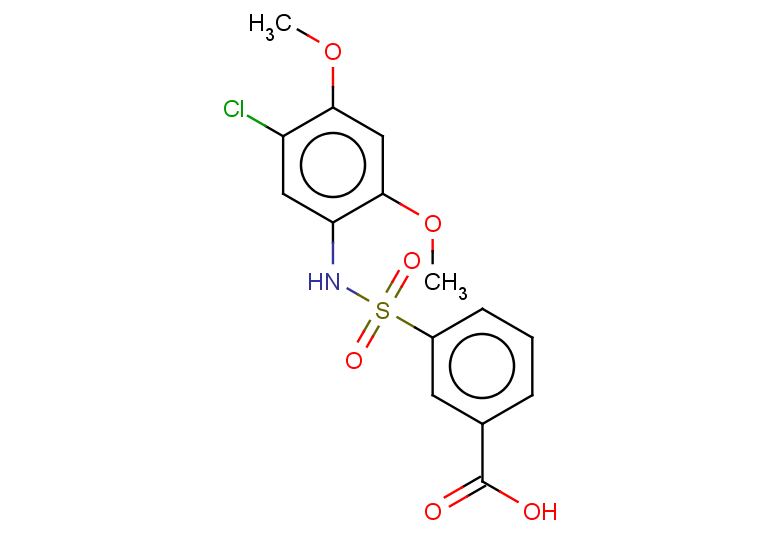 3-[(5-chloro-2,4-dimethoxyphenyl)sulfamoyl]benzoic acid