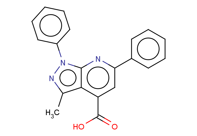 3-methyl-1,6-diphenyl-1H-pyrazolo[3,4-b]pyridine-4-carboxylic acid