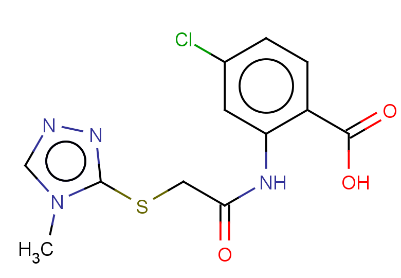 4-chloro-2-{2-[(4-methyl-4H-1,2,4-triazol-3-yl)sulfanyl]acetamido}benzoic acid