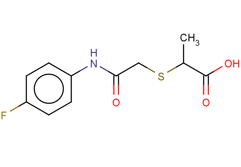 2-({[(4-fluorophenyl)carbamoyl]methyl}sulfanyl)propanoic acid