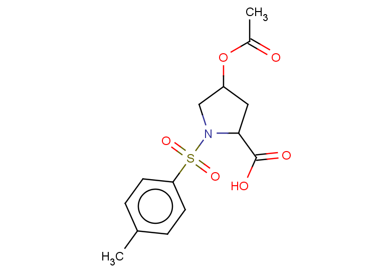 4-(acetyloxy)-1-(4-methylbenzenesulfonyl)pyrrolidine-2-carboxylic acid