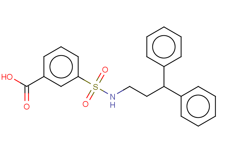 3-[(3,3-diphenylpropyl)sulfamoyl]benzoic acid