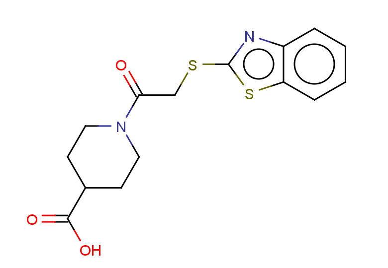1-[2-(1,3-benzothiazol-2-ylsulfanyl)acetyl]piperidine-4-carboxylic acid