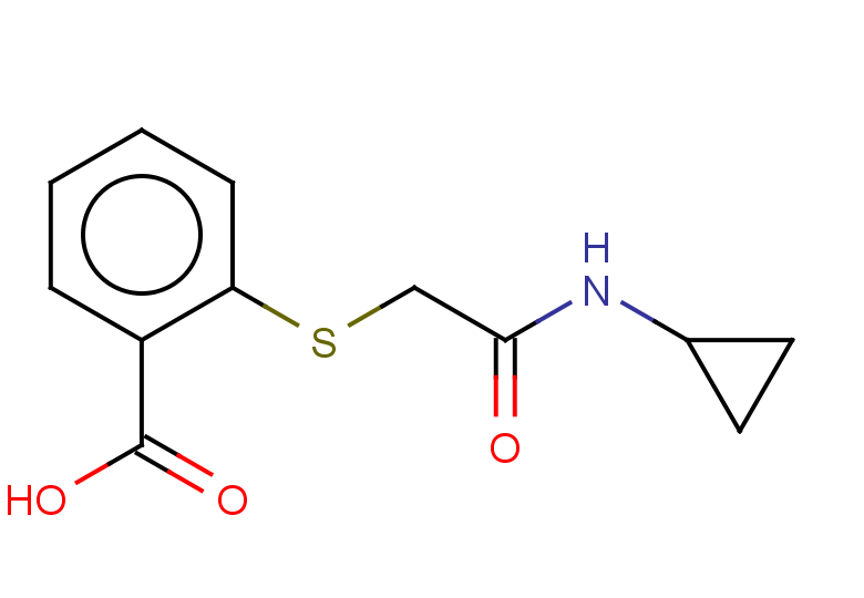 2-{[(cyclopropylcarbamoyl)methyl]sulfanyl}benzoic acid