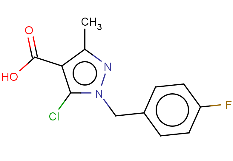 5-chloro-1-[(4-fluorophenyl)methyl]-3-methyl-1H-pyrazole-4-carboxylic acid