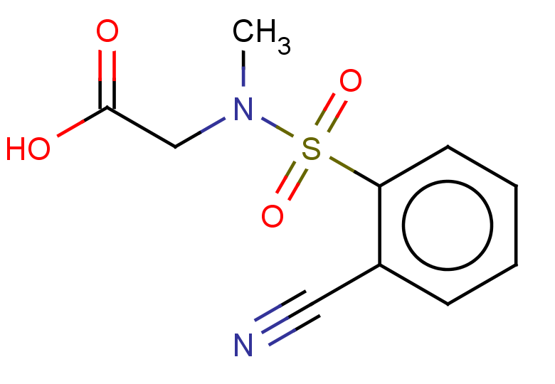 2-(N-methyl2-cyanobenzenesulfonamido)acetic acid