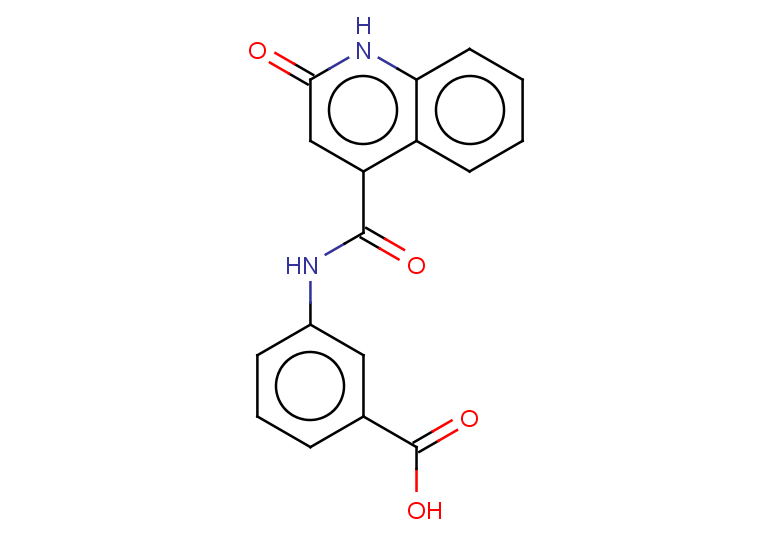 3-(2-oxo-1,2-dihydroquinoline-4-amido)benzoic acid