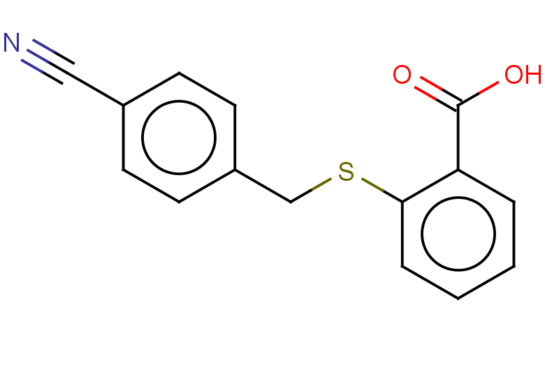 2-{[(4-cyanophenyl)methyl]sulfanyl}benzoic acid