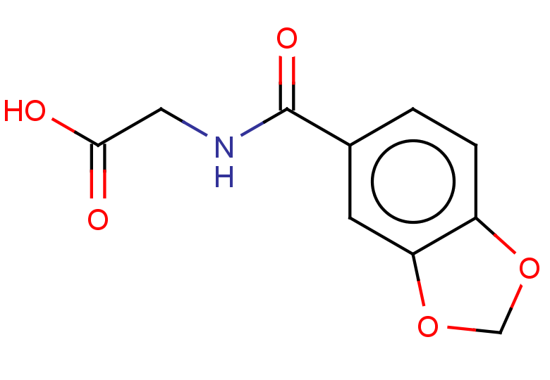 2-(1,3-dioxaindan-5-ylformamido)acetic acid