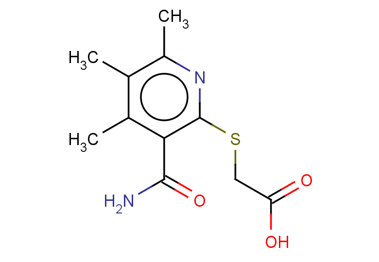2-[(3-carbamoyl-4,5,6-trimethylpyridin-2-yl)sulfanyl]acetic acid