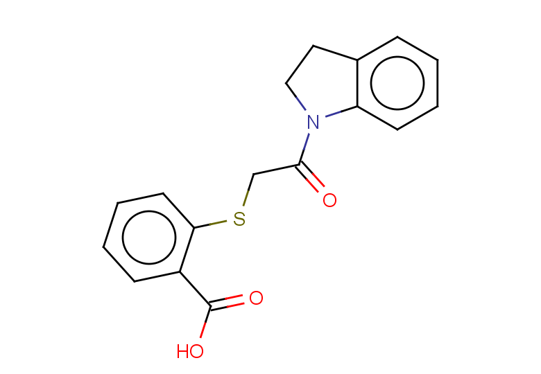 2-{[2-(2,3-dihydro-1H-indol-1-yl)-2-oxoethyl]sulfanyl}benzoic acid