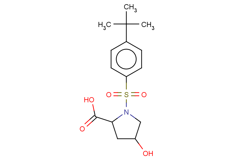 1-(4-tert-butylbenzenesulfonyl)-4-hydroxypyrrolidine-2-carboxylic acid