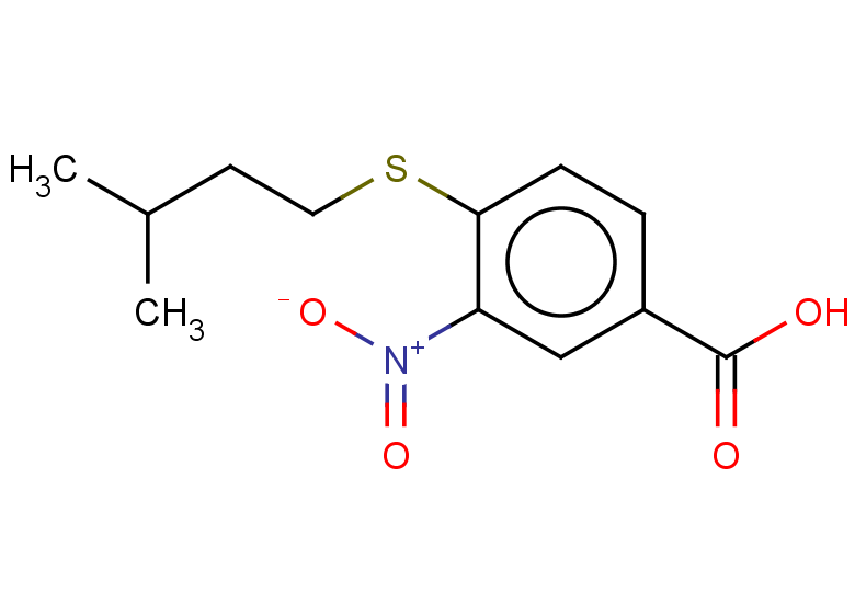 4-[(3-methylbutyl)sulfanyl]-3-nitrobenzoic acid