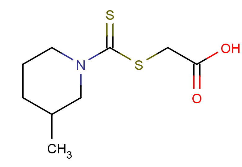 2-(3-methylpiperidine-1-carbothioylsulfanyl)acetic acid